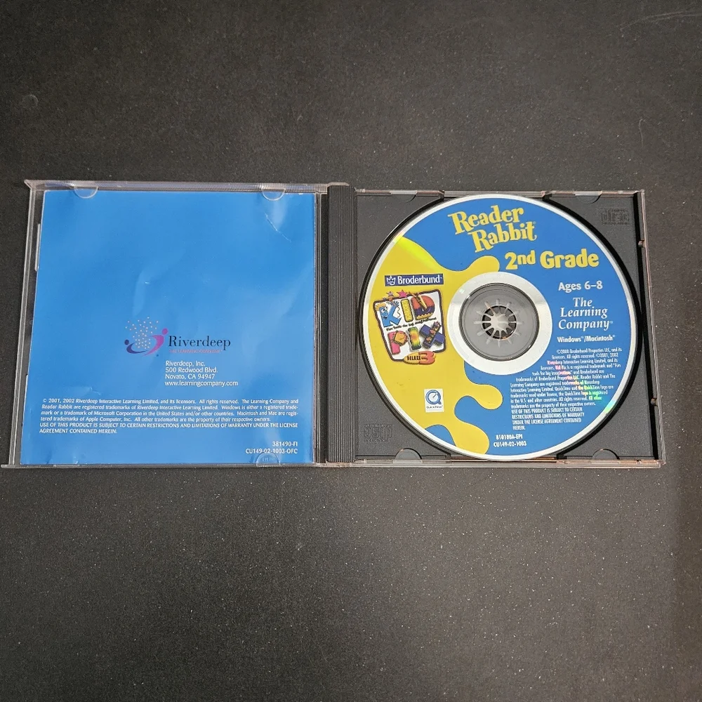 Reader Rabbit 2nd Grade CD-ROM Ages 6 to 8 The Learning Company PC